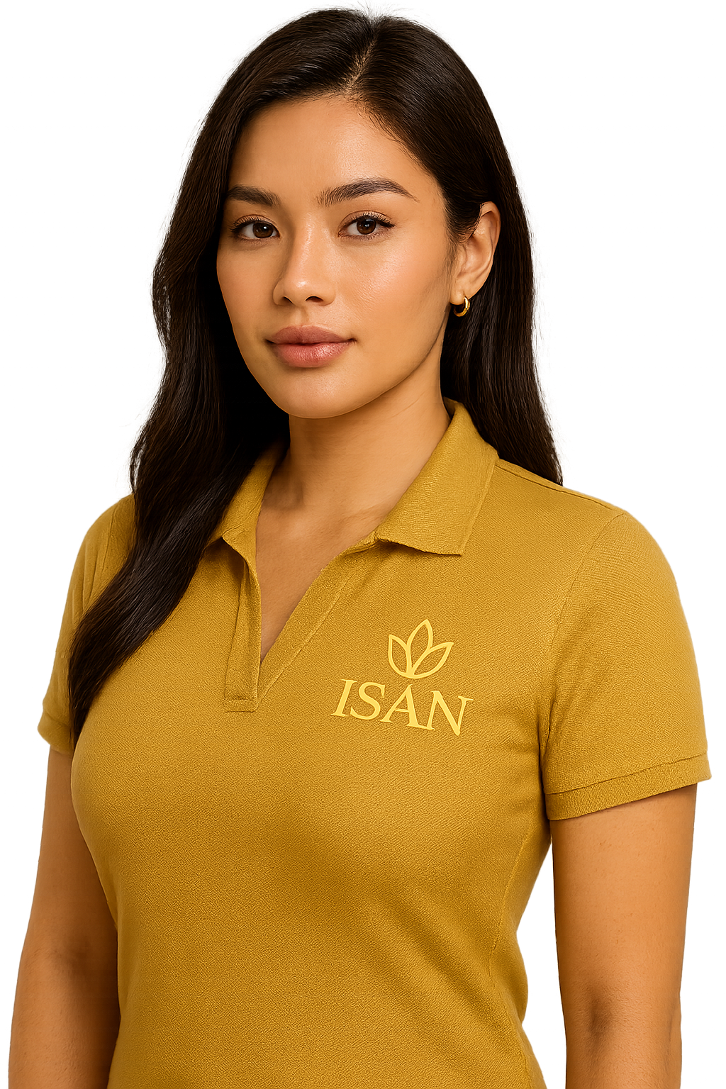 A smiling female tour guide in Isan.